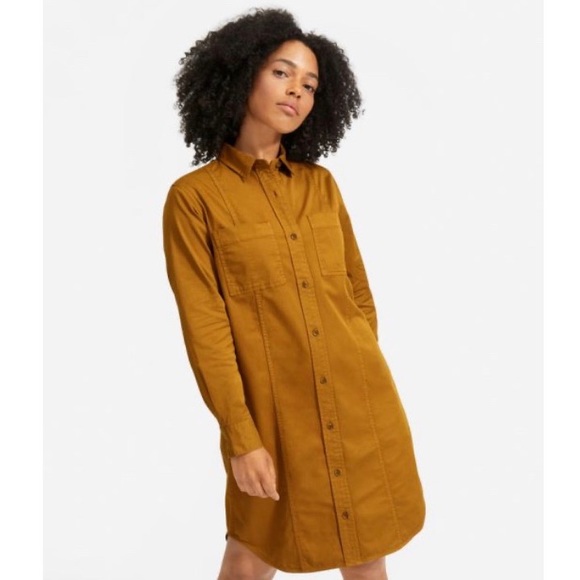 Everlane Dresses & Skirts - EVERLANE Mustard Modern Utility Shirtdress